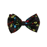 Pre-tied Bowtie - Rainbow Musical Notes
