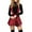 Skirt 16#Red, variant on WAYUTE Skirts for Women Middle Waist Plaid Printing Fashionable Button Rompers Suspender Skirt Party Evening Wedding Outdoor Activities Holiday Skirt