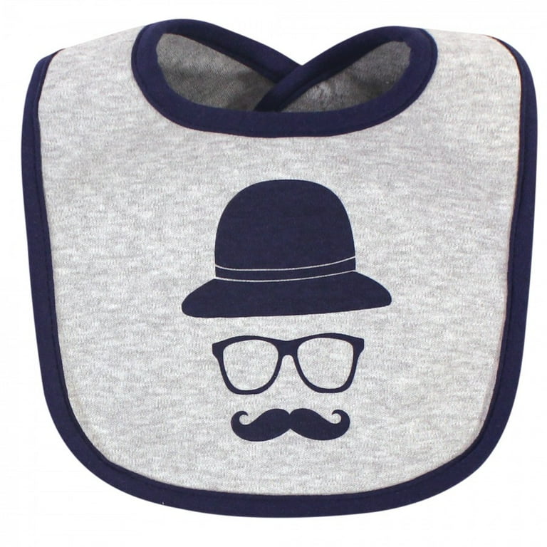 Hudson Baby Infant Boy Cotton Bibs 10pk, Handsome Like Daddy