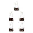 thumbnail image 1 of Guardoinrt Sac à Main à la Mode et Polyvalent Compact et Portable Robuste et Durable pour Femmes Cadeaux Marron 5ensemble, 1 of 6