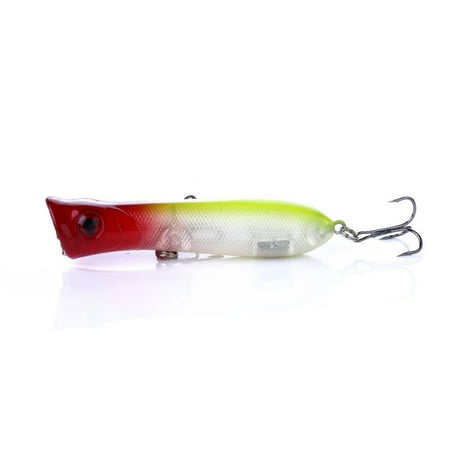 RONSHIN HENGJIA 1PCS 8CM 11G Topwater Popper Plastic Swimbait Artificial Hard Bait Fishing Lure Tackle