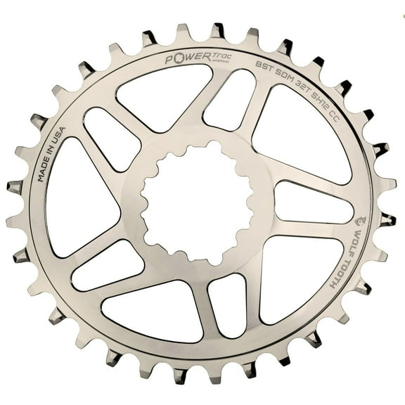 Wolf Tooth Elliptical Chainring 32t SRAM Direct Mount 12-Spd Hyperglide  Alloy