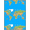 Blue, Pattern 11, variant on ODIKA Large Interactive Map Creatures Is Navigation Playroom for Home Office, Gaming Room, Under Desk, Non-Slip Chair-Friendly