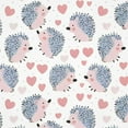 thumbnail image 6 of HAOXIT Tablecloth Cute Hedgehog Polka Dot Animal Waterproof Washable Round Tablecover for Party Banquet Home Dinner Decor 31-35, 6 of 8