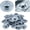 50, variant on 100-Pack Metal Screw Roof Caps, Galvalume Steel Screw Covers for Leak Protection, Rust Resistant Weather Shield for Roofing & DIY Home Improvement