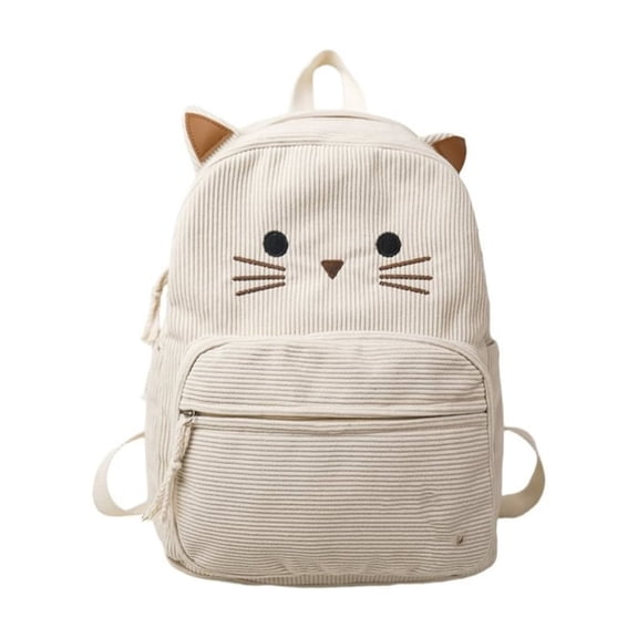 Stylish Backpack Korean Trendy Daypack Ergonomic Corduroy Laptop Bag Book Bags for Daily Commute Travel Use