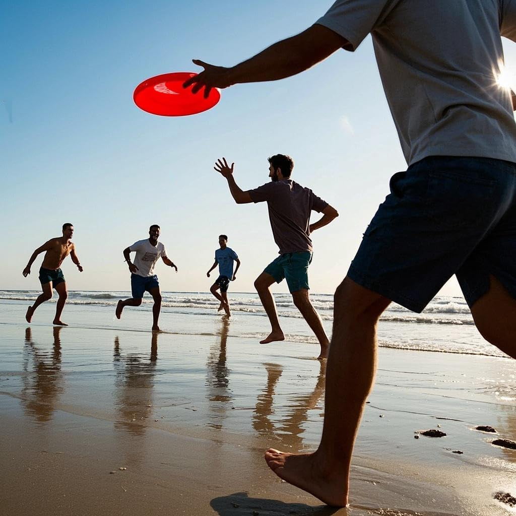 AMAZING TOYZ Tirodisc Frisbee 2-Pack- 20cm Easy Catch Foldable Pocket Flying Disc, Soft Silicone for Kids/Adults Beginner, Waterproof Beach Pool Outdoor Gift Age3+