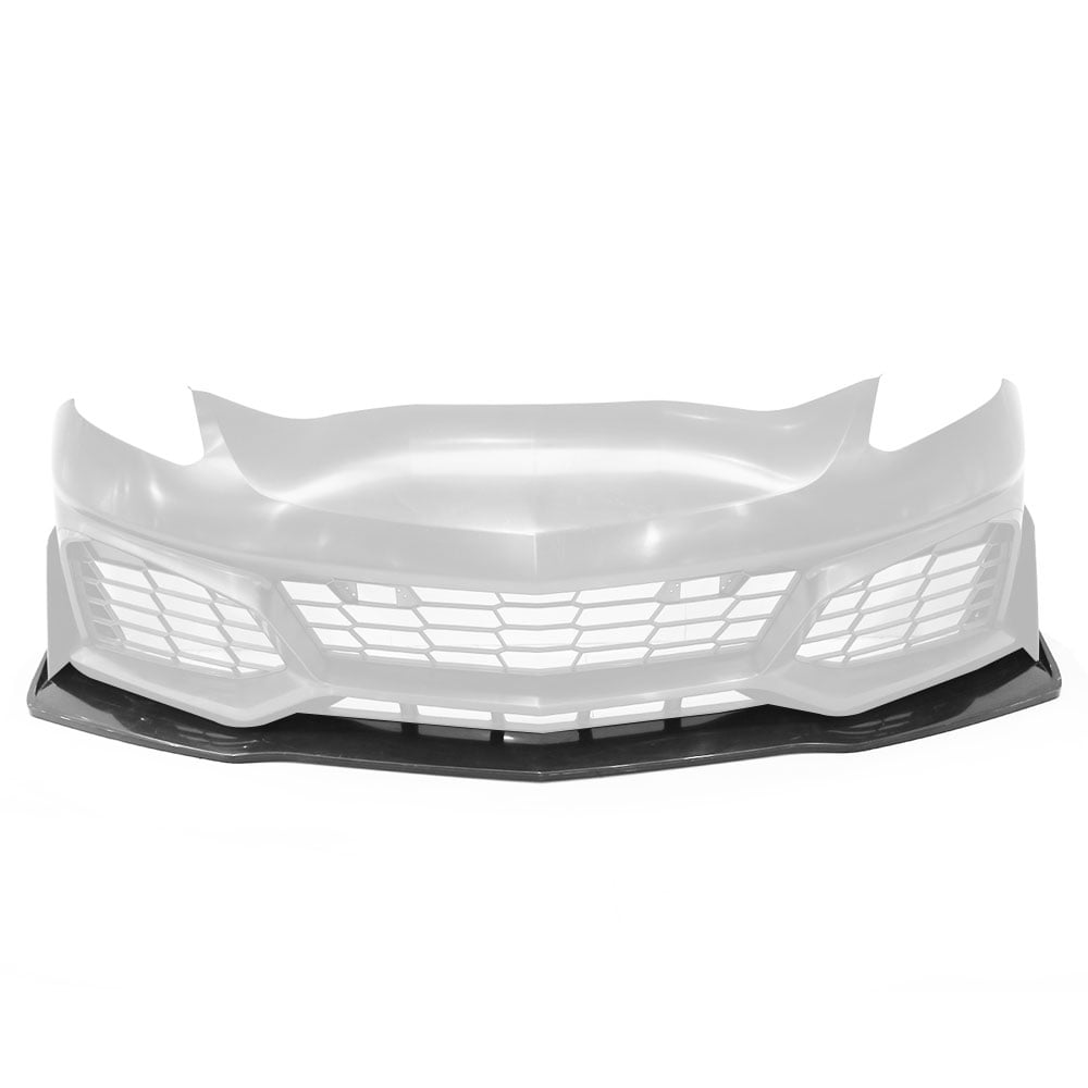 Ikon Motorsports Compatible with 14-19 Chevy Corvette C7 PP Front Bumper Lip Upgrade To 2019 ZR1