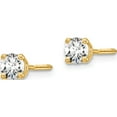 thumbnail image 2 of 14K Yellow Gold Lab Grown Diamond 1/2Ctw Vs/Si, D E F, Screw Back Earrings Made In United States em1006s-050-ld, 2 of 5