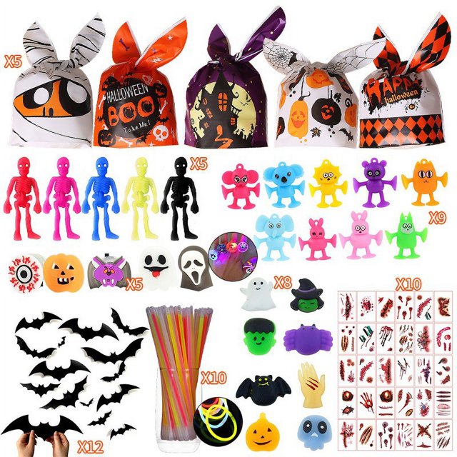 2024 nuevos regalos de fiesta de Halloween conjunto de juguetes pequeños combinación de descompresión juguetes de descompresión de Halloween