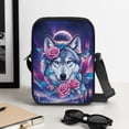 thumbnail image 5 of Binienty Floral Wolf Aesthetic Crossbody Purse for Women Small Sling Bag Anti Theft RFID Hobo Crossbody Bags Trendy Cute Messenger Bag Gifts for Mom, 5 of 7