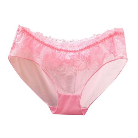 Xiaoxatg Sexy Panties for Women Sexy Transparent Lace Underwear For Women Low Waisted And Seamless Spicy And Transparent Mesh Triangle Pants Women Panties plus Size Boxes