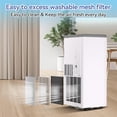 thumbnail image 4 of Portable Air Conditioners, Flarhetoric 10000 BTU Cooling/Fan/Dry 3 IN 1 Portable Ac unit for Room 560 SQ.FT, Units for Low Noise rooms for Home, Office(White+Gray,D13.3"xW11.8"xH27.5"), 4 of 8