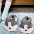 thumbnail image 3 of Pantuflas de Animales Sunnimix para Hombre y mujer gris, 3 of 8