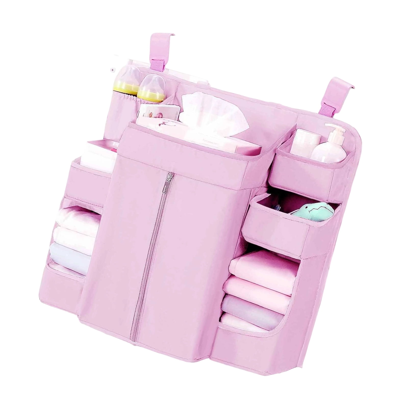 Cloth Diaper Holders With Adjustable Straps Multiple Layer Baby Bed Storage Bag For Toy Diapers Essential
