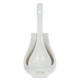 thumbnail image 1 of Shisuyan 1 Set Ceramic Large Soup Spoon Ceramic Rice Spoon Porridge Spoon With Spoon Rest, 1 of 8