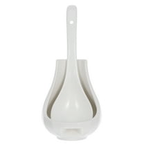 Ferencaa 1 Set Kitchen Ladle and Spoon Rest Kit Decorative Spoon Holder Exquisite Soup Spoon Stand