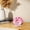 Pink C, variant on Desktop Ornament for Inspirational Donut Figurine Emotive for Women Home Unique Handmade Display Piece,3 in,Gray