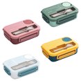 thumbnail image 3 of Lunch Box With Fork, Spoon Large Capacity Lunch Container Compartments Storage Containers Microwave Safe, 3 of 8