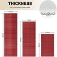 thumbnail image 4 of Red Christmas Plaid Pattern Kitchen Rugs Sets Of 3,Kitchen Runner Rugs Non Skid Washable,Decorative Kitchen Floor Mats for Kitchen,Sink,Laundry,17"x30"+ 17"x47" + 17"x59", 4 of 6