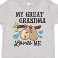 thumbnail image 4 of Inktastic My Great Grandma Loves Me with Sloth and Hearts Boys or Girls Toddler T-Shirt, 4 of 5