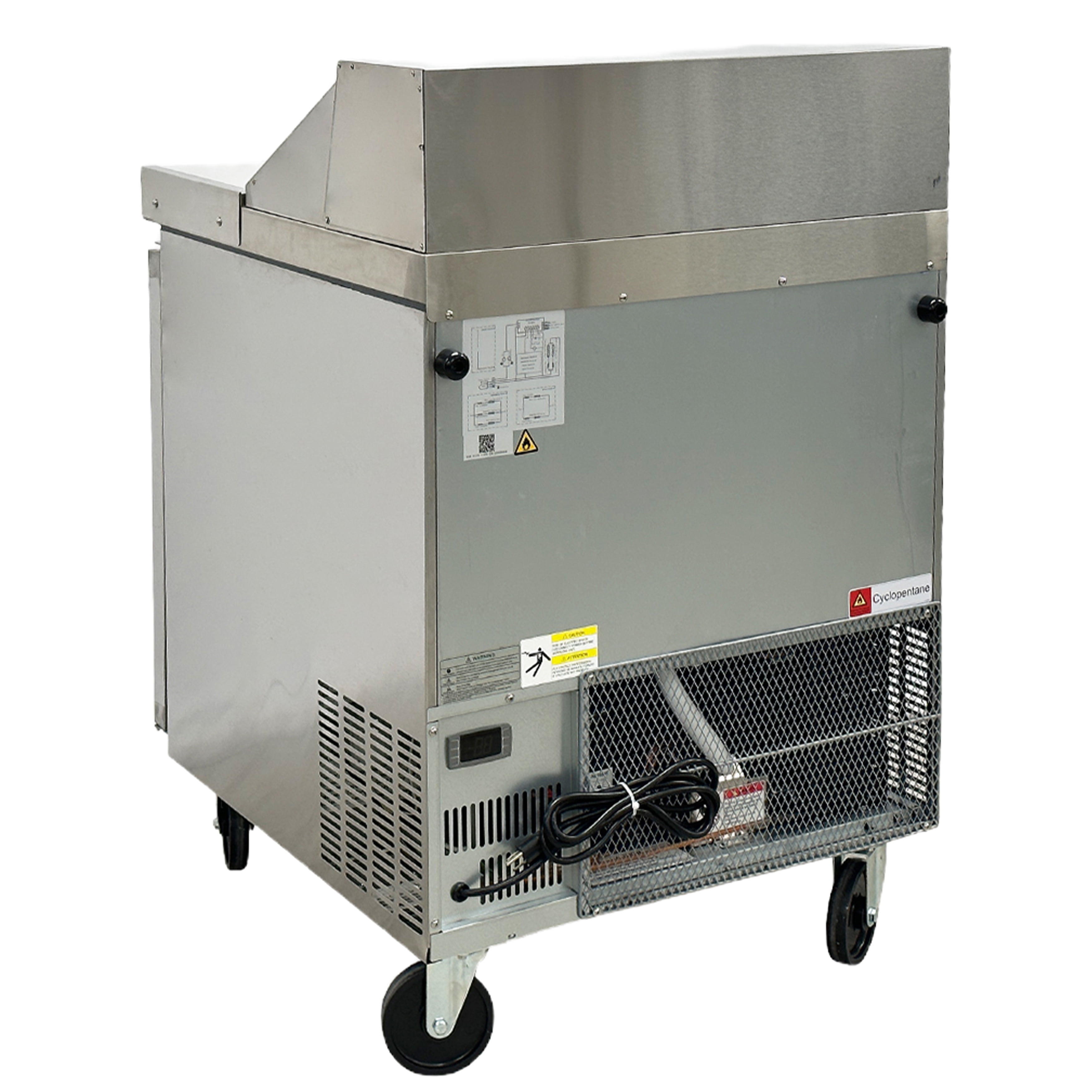 28 in. Commercial Mega Food Prep Table Refrigerator in Stainless Steel 7.2 Cu. Ft. Salad Pre Table NSF ETL Certified