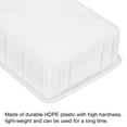 thumbnail image 4 of Unique Bargains 8'x5'x2' Plastic Lab Tray Rectangle Utility Stackable Box Crafts Organizer White, 4 of 5