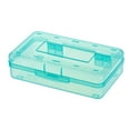 thumbnail image 1 of Pencil Box, Fashionable Clear Simple Snap Lid Pencil Case Portable  For Classroom, 1 of 8