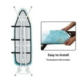 thumbnail image 3 of HELLHERO Marble Print Ironing Board Cover Polyester Iron Cover for Ironing Board, Scorch Resistant Ironing Board Cover Protector Decorative Covers for Ironing Board, 54" x 15" Inch, 3 of 4