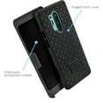 thumbnail image 2 of Value Pack ! for OnePlus 8 Pro with Tempered Glass Slim Shell Phone Case Shockproof Cover Screen Protector Clip Kickstand Holster Hybrid Shock Bumper (Black), 2 of 4