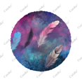 thumbnail image 3 of Peinture Colorée de Plumes Motif Polyester Housse de Roue de Rechange Universelle pour Remorque RV SUV Camion Camping-Car, 3 of 5