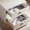 thumbnail image 4 of S4sassy Removable Nature-inspired Waterproof Wall Wrap, Wallcover, Midnight Blossom Print Contact Paper for Walls, Cabinets, and Dresser, Self Adhesive Vinyl Wallpaper Roll- Purple (25"x240" inch), 4 of 7