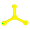 Yellow, variant on Atomic Boom Boomerang - Available in Red or Yellow