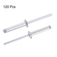 thumbnail image 4 of Unique Bargains 4mm Diameter 25mm Grip Length Silver Tone Aluminum Blind Rivets 120 Pack, 4 of 4