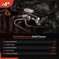 thumbnail image 2 of A-Premium Manifold Absolute Pressure Sensor [3 Pins] Compatible with Mercedes-Benz CLA250, CLA45 AMG, 2014 2015 2016 2017 2018 2019, 2 of 5