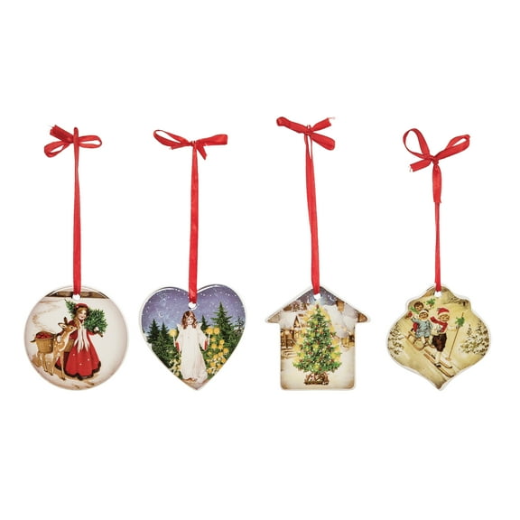 Vintage Ornaments Set of 4