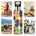 thumbnail image 7 of Yayeee 33oz Double Wall Stainless Steel Water Bottle with Flip Straw, Black Clover Pattern, 7 of 7