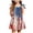 Light Blue, variant on Girls July 4th Dress Red White Blue Toddler Patriotic Outfit American Sundress 1-6 Years(Blue,5-6 Years)