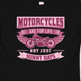 thumbnail image 4 of Inktastic Motorcycle Female Biker Girls Baby T-Shirt, 4 of 5