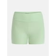 thumbnail image 5 of No Boundaries Faux Sueded Jersey Shorty Shorts, 3'' Inseam, Women's XXS-XXL, 5 of 5