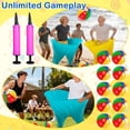 thumbnail image 2 of 11 PCS Granny Pants Yard Game Set , 2 Oversized Pants with 8 Colorful Bouncy Balls & Air Pump, Outdoor Tossing Games for Family Easter Party, Carnival, Reunion & Backyard Fun, 2 of 6