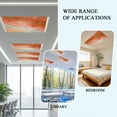 thumbnail image 6 of 3 Pack Abstract Orange Fluorescent Light Covers for Ceiling Lights Ocean Beach Lines Waves Gradient Magnetic Ceiling Light Covers Overhead Light Filters for Office Classroom Home, 6 of 9