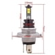 thumbnail image 5 of H4 20W LED Car Daytime Running Light Headlight Bulb, 5 of 5