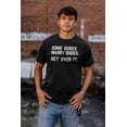 thumbnail image 3 of Some Dudes Get Married LGBTQ Pride Men's Big & Tall Crewneck Graphic Tee Brisco Brands 5X, 3 of 5