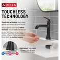 thumbnail image 7 of Delta 545T-PR-DST Bonacci 1.2 GPM Single Hole Bathroom Faucet - Lumicoat Chrome, 7 of 7