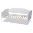 thumbnail image 3 of Bowery Hill Traditional Wood Twin Size Daybed with Tapered Legs in White, 3 of 8