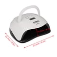 thumbnail image 3 of Lámpara UV LED de 80W para uñas, secado rápido y seguro para gel, compatible con manos y pies, diseño compacto y portátil, 24V DC, modo sin dolor, vida útil de 50,000 horas., 3 of 6