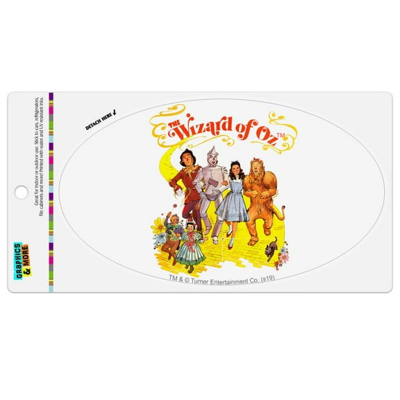 The Wizard of Oz Yellow Brick Road Automotive Car Refrigerator Locker Vinyl Euro Oval Magnet