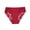 Red, variant on Lace Boyshort Panties for Women - Mid Waist Solid Color Briefs, Soft Breathable 3-Sided Base Layer for Daily Casual Wear