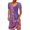 Purple#2, variant on Homenesgenics Summer Dresses for Women under $10 Free Shipping Ladylike Women's Summer Casual Elegant Print Sleeveless Hanging Neck Cutout Sexy Dress